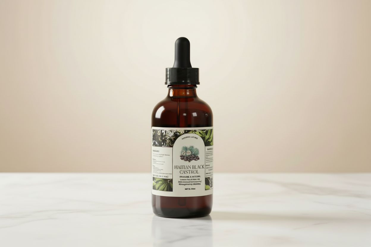 Haitian Black Castor Oil– Organic & Natural 100% Pure Castor Hair & Body Oil