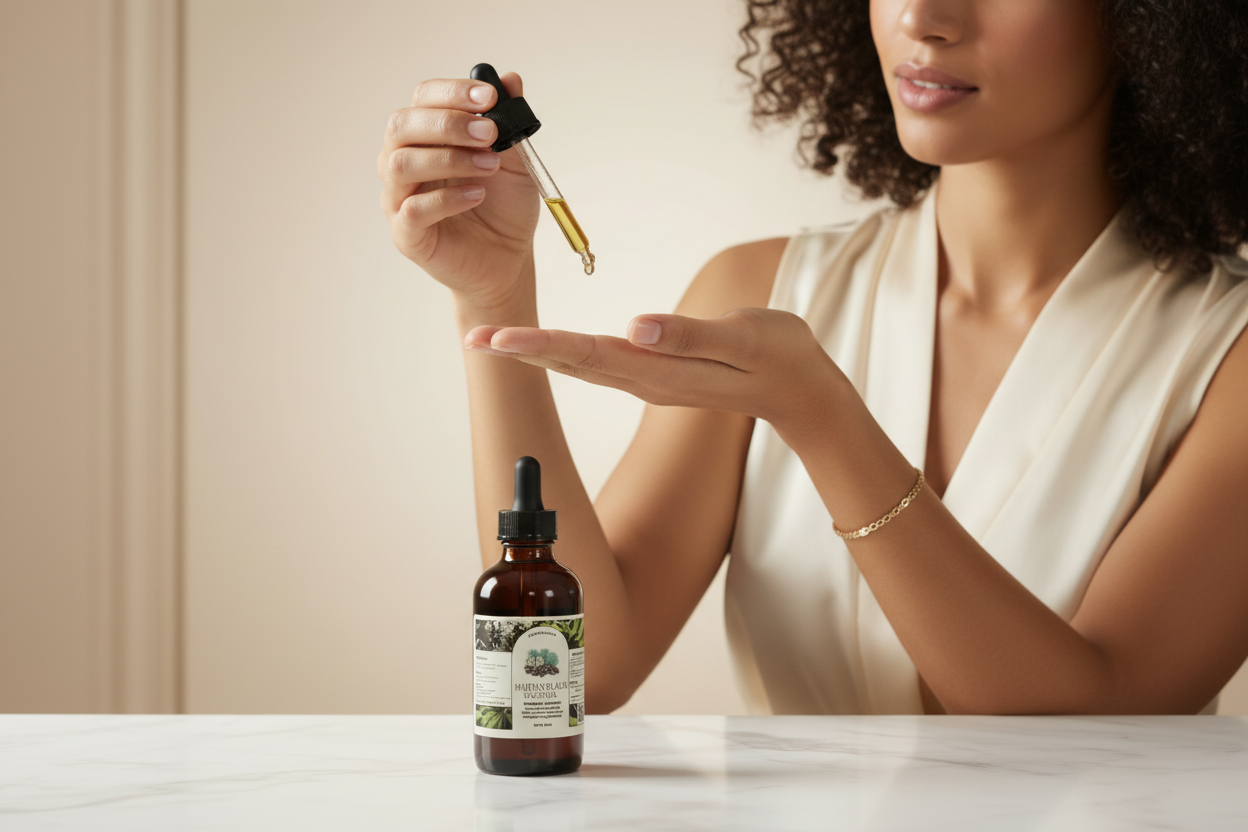 Haitian Black Castor Oil– Organic & Natural 100% Pure Castor Hair & Body Oil