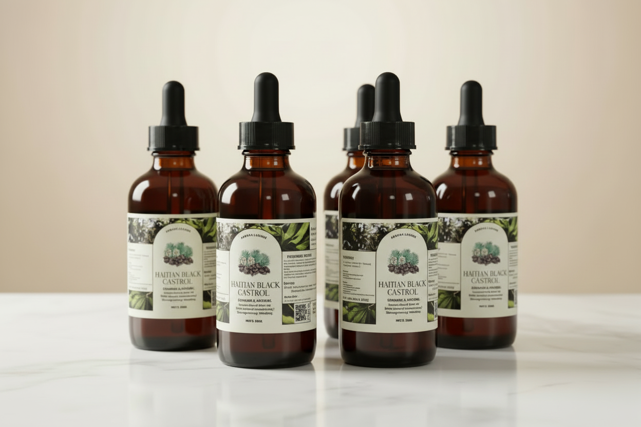 Haitian Black Castor Oil– Organic & Natural 100% Pure Castor Hair & Body Oil