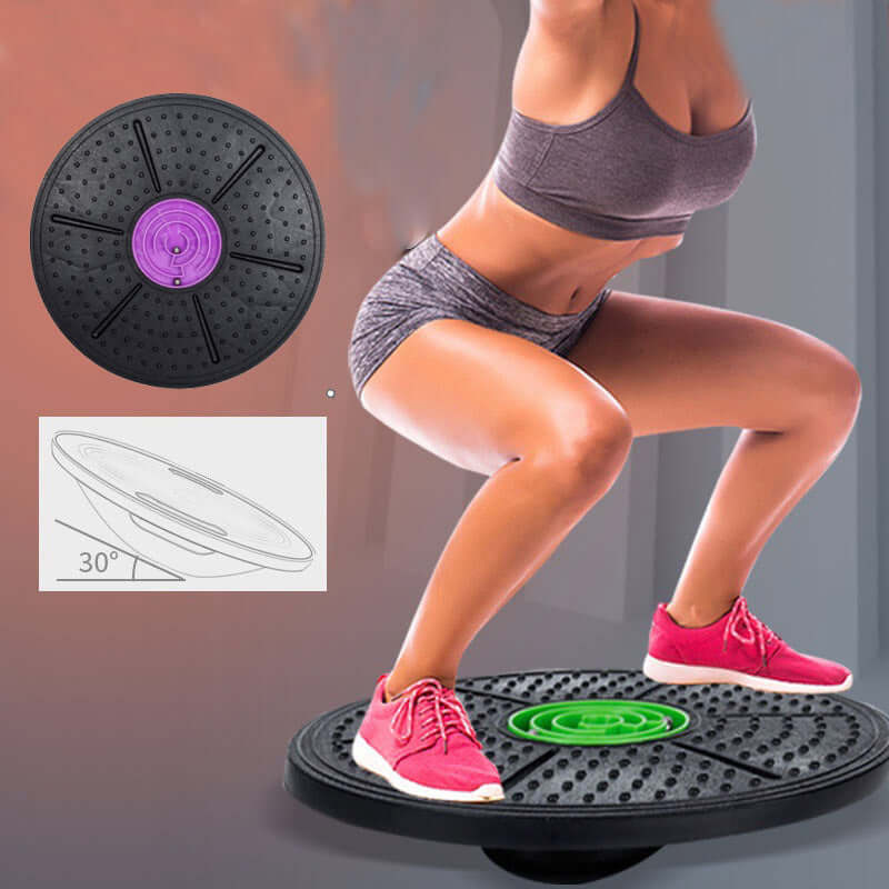 Balance Board Disc Stability Round Plates Exercise Trainer for Fitness Sports Waist Wriggling Fitness Balance Board