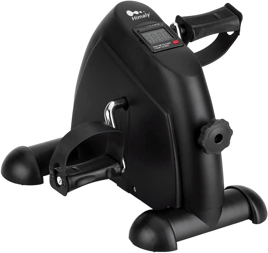 Portable Mini Exercise Bike for under Desk - LCD Pedal Exerciser for Arms & Legs