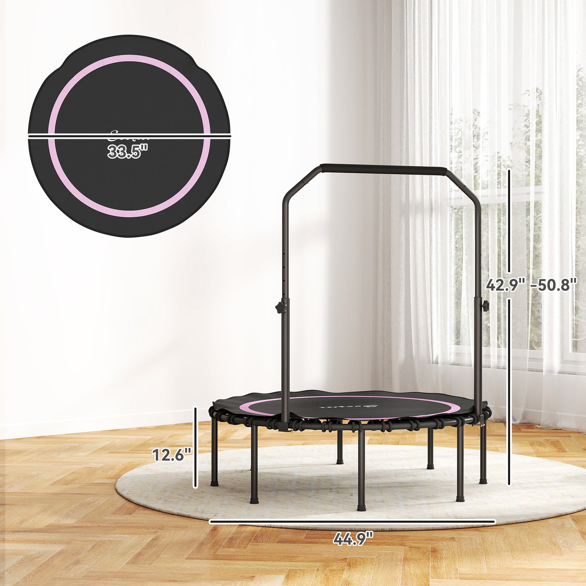 Soozier Rebounder Trampoline for Adults, Foldable Trampoline