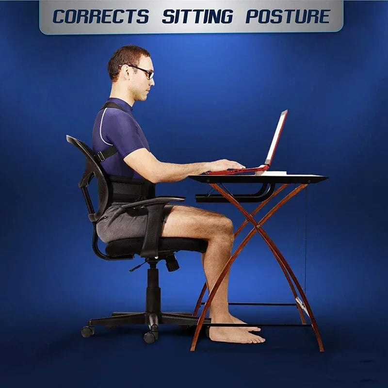 Posture Corrector Support Magnetic Back Shoulder Brace Belt Band