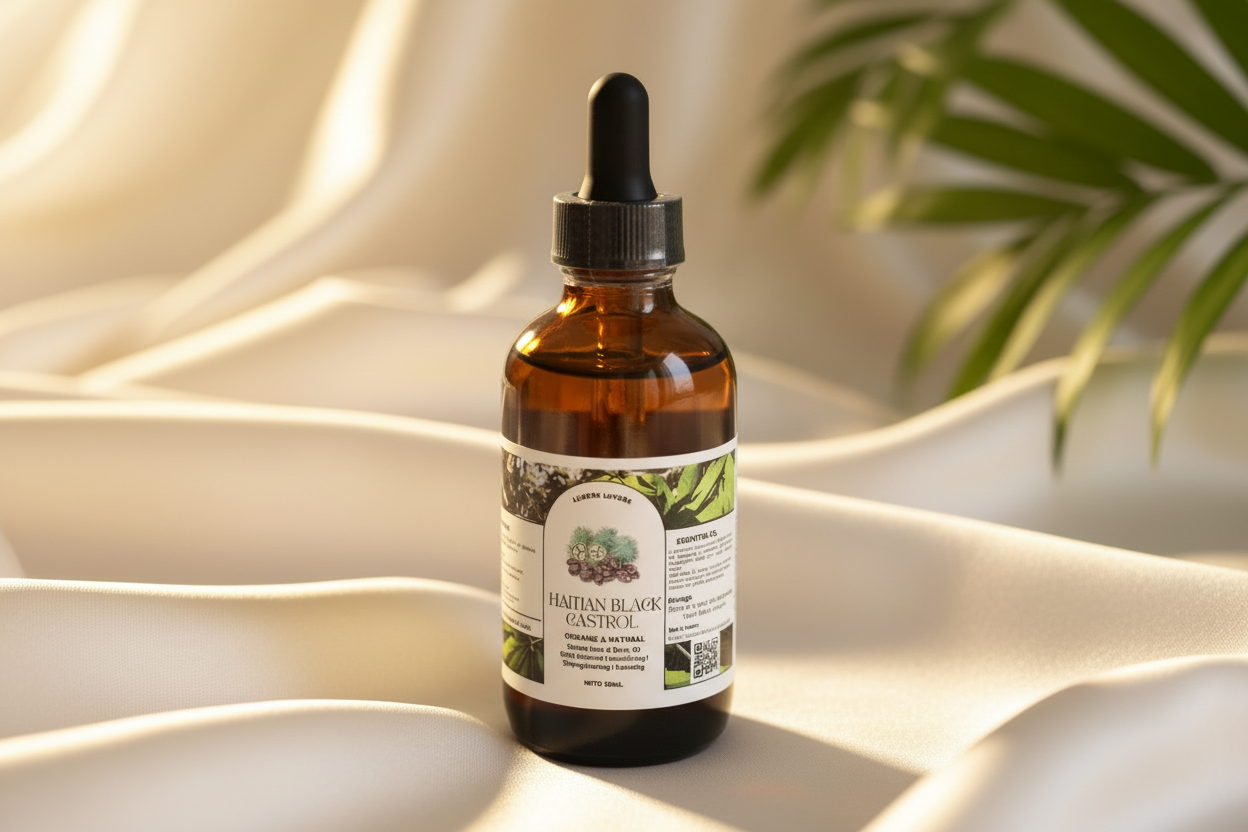 Haitian Black Castor Oil– Organic & Natural 100% Pure Castor Hair & Body Oil