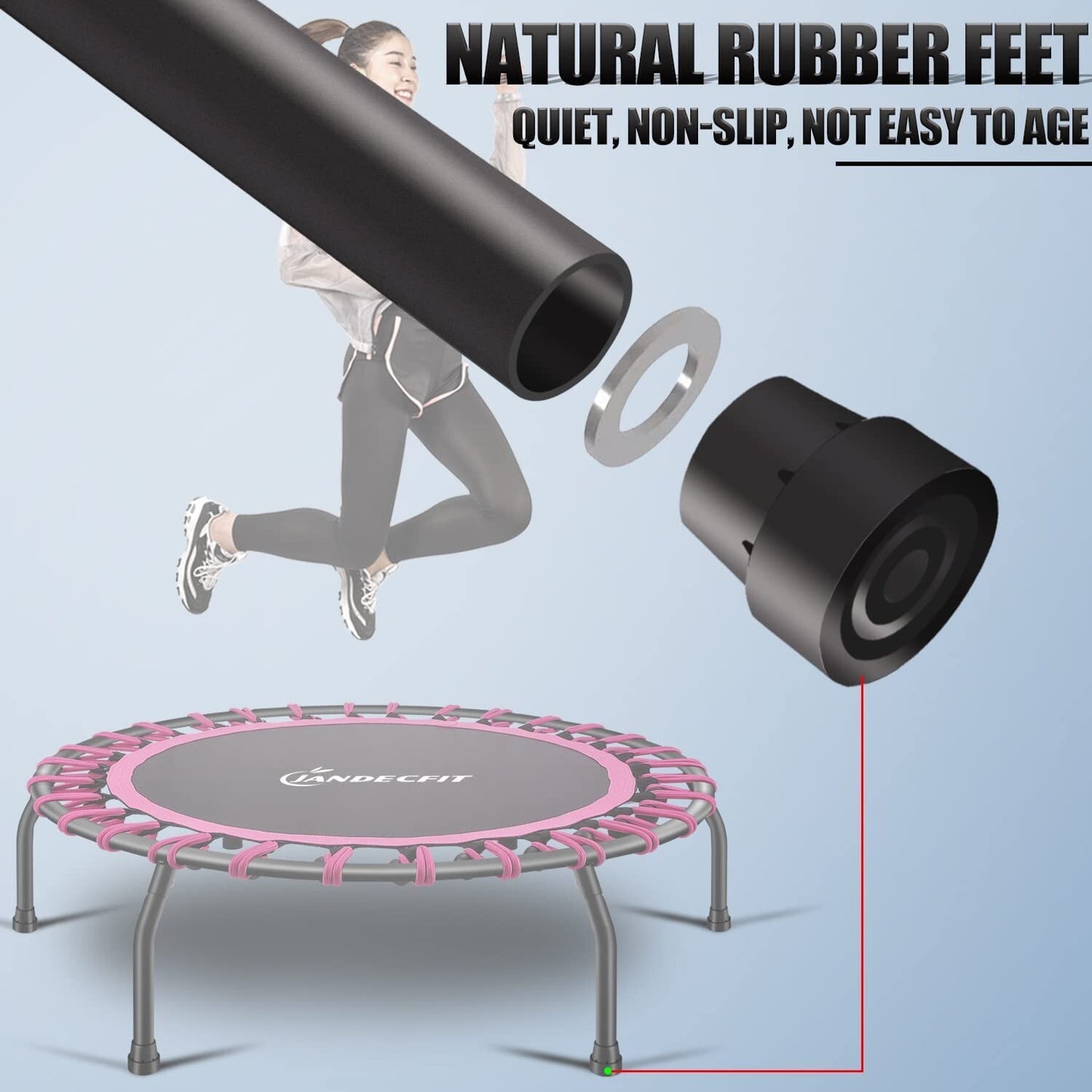 VIPER Trampoline Bungee Style Fitness Jumper Rebounder Bouncer Exercise Silent