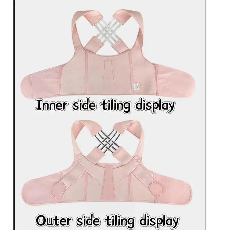 Waist Trainer Corrects Bad Posture for Teenager and Adult, Helps and Hunchback, Back Support Posture Correction, Shoulder Belt Correction, Vest Support Relieves Neck, Shoulder, and Back Pain, Adjustable Velcro Design for Home Office