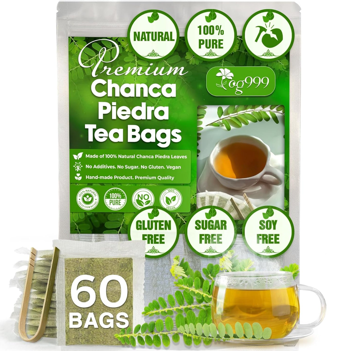 Dried Chanca Piedra Leaves, Chanca Piedra Tea “Stone Breaker” Tea Bags