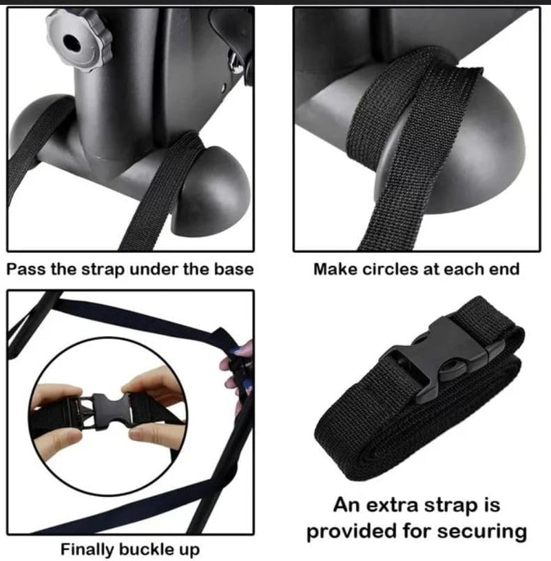 Portable Mini Exercise Bike for under Desk - LCD Pedal Exerciser for Arms & Legs