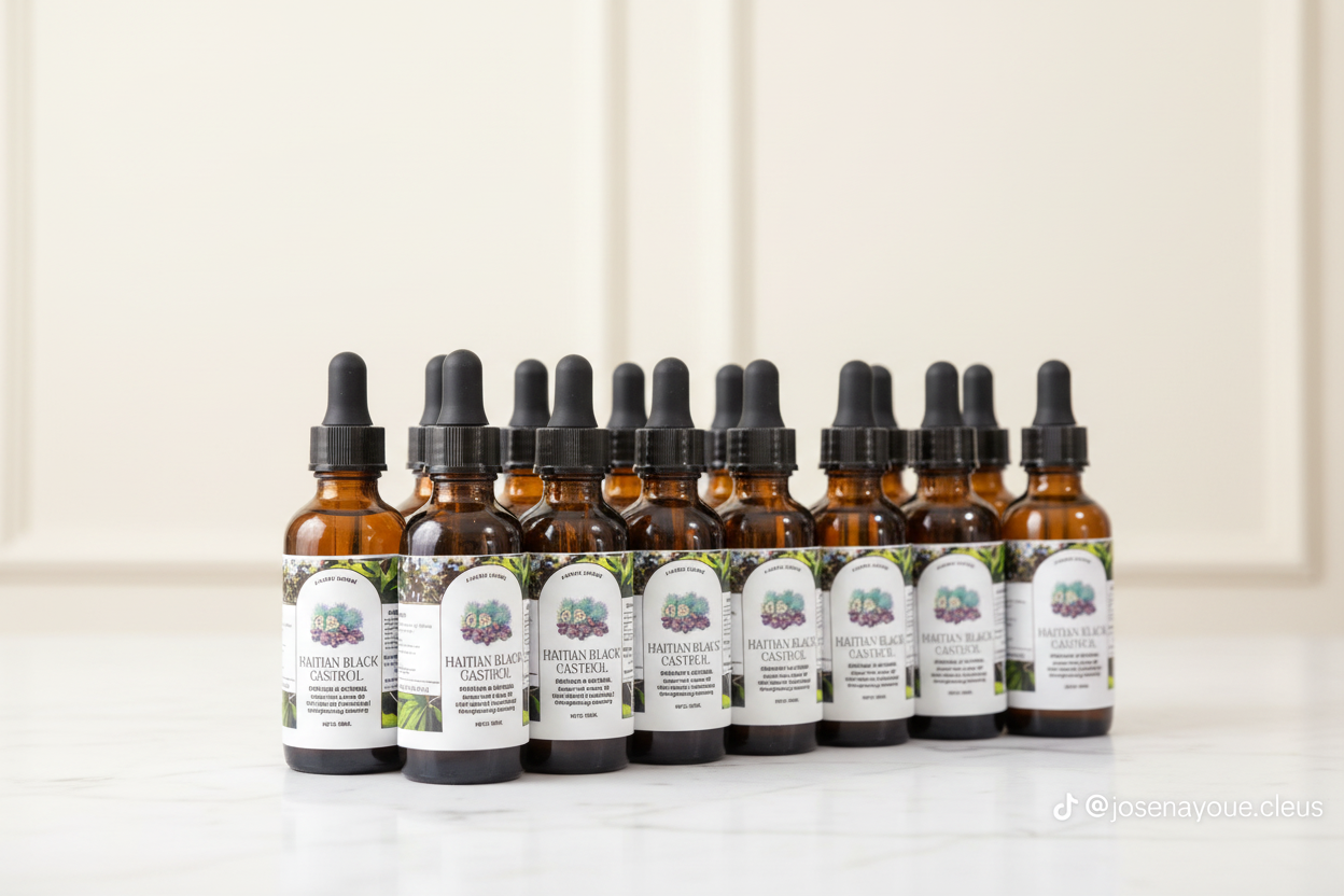 Haitian Black Castor Oil– Organic & Natural 100% Pure Castor Hair & Body Oil