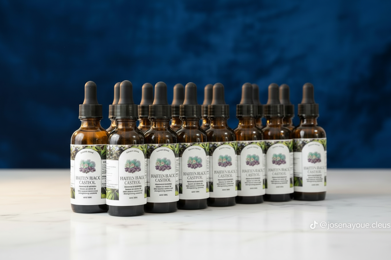 Haitian Black Castor Oil– Organic & Natural 100% Pure Castor Hair & Body Oil