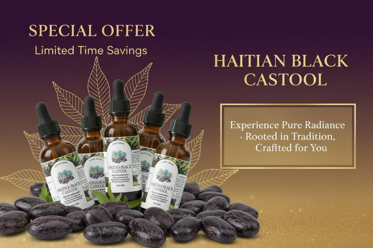 Haitian Black Castor Oil– Organic & Natural 100% Pure Castor Hair & Body Oil