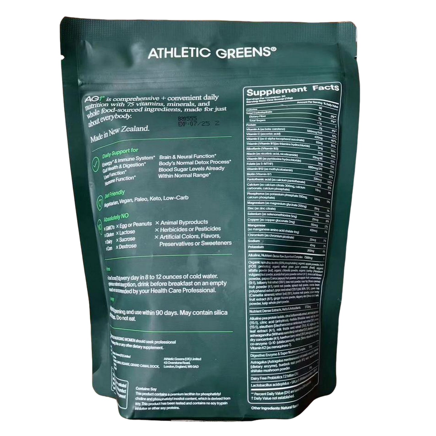 AG1 Athletic Greens Powder Supplement pack of 2