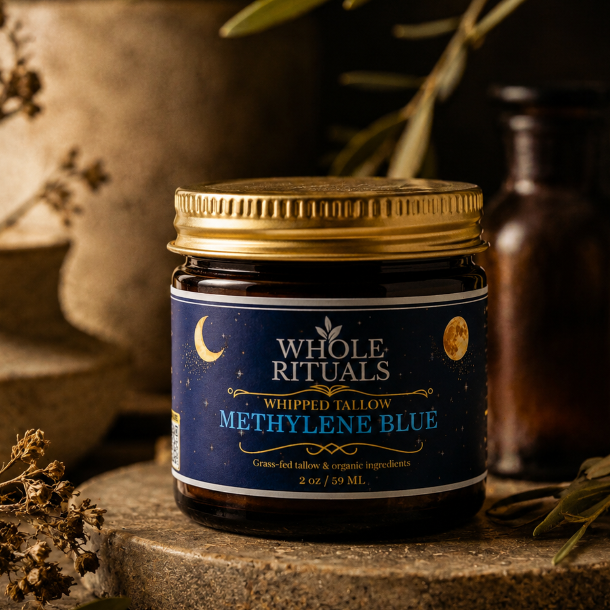 Whipped Methylene Blue Tallow Balm – Skin Repair Moisturizer