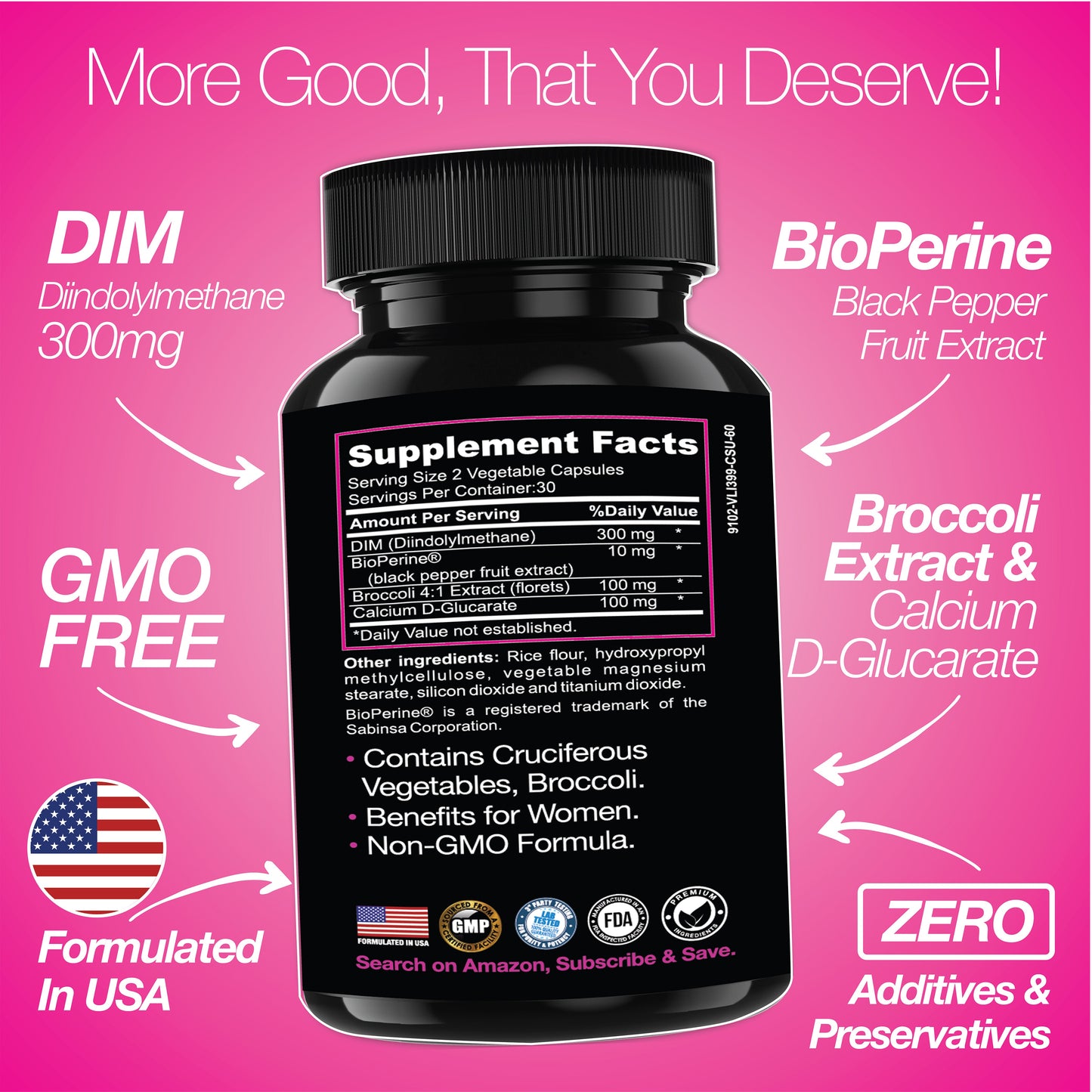 DIM Supplement 300 mg Supplements for Women