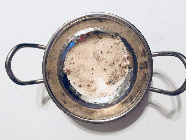 Cranberry Sage infused artisan culinary Sugar