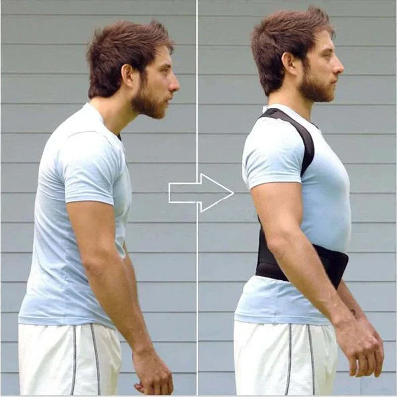 Posture Corrector Support Magnetic Back Shoulder Brace Belt Band For Men & Women