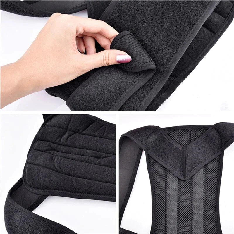 Adjustable Posture Corrector Low Back Support Shoulder Brace Belt For Men & Women