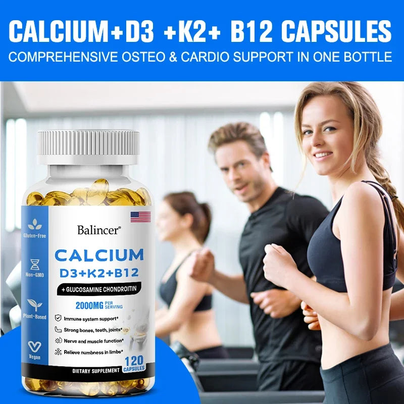 Calcium + D3 + K2 + B12 Capsules