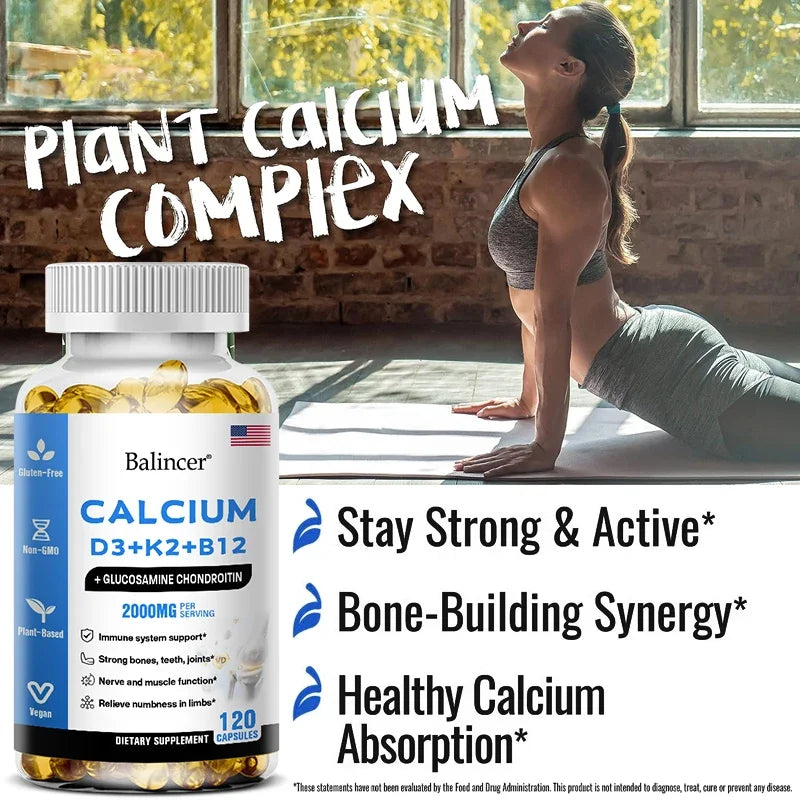 Calcium + D3 + K2 + B12 Capsules