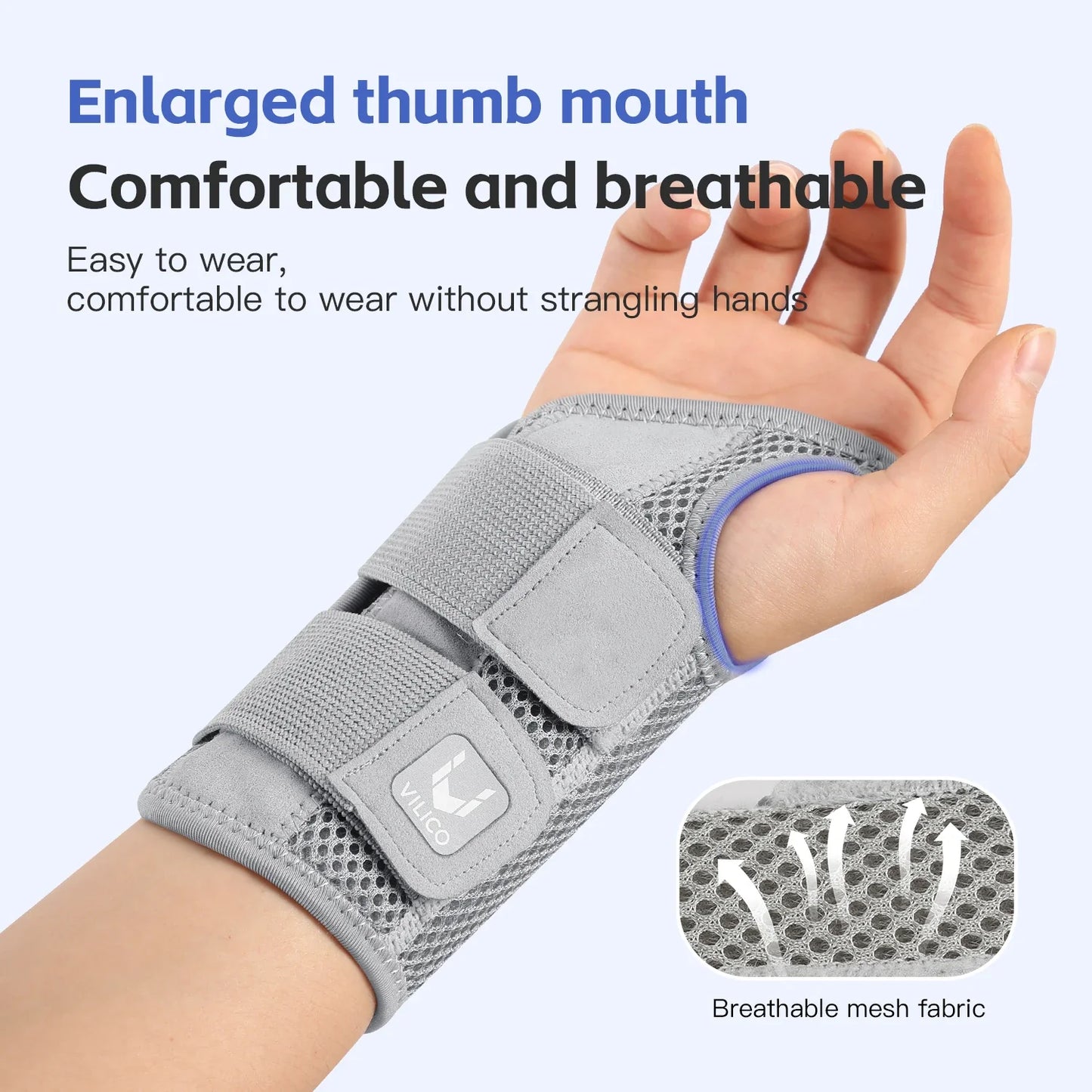 Wrist Brace for Carpal Tunnel Support Brace with Splints Hand Support for Arthritis Tendonitis Sprain Arthritis Tendonitis Wrist Support 1PC