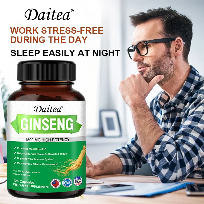 Ginseng Extract Capsules - Improve Immunity and Endurance, Enhance Athletic Ability, and Refresh The Mind