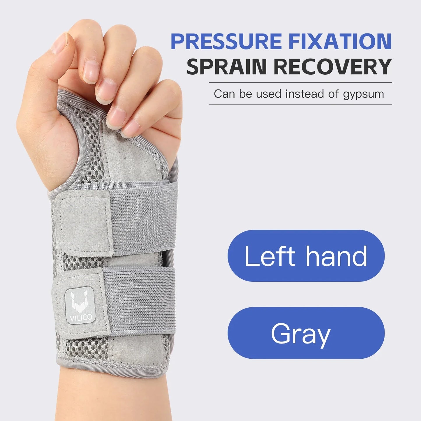 Wrist Brace for Carpal Tunnel Support Brace with Splints Hand Support for Arthritis Tendonitis Sprain Arthritis Tendonitis Wrist Support 1PC