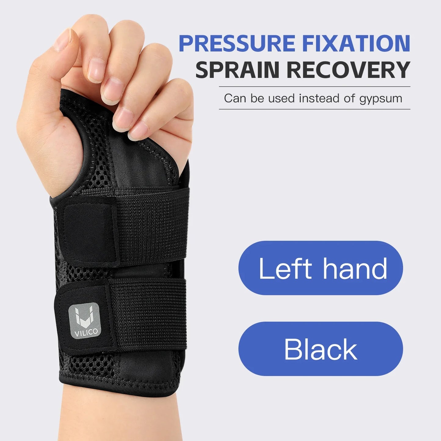 Wrist Brace for Carpal Tunnel Support Brace with Splints Hand Support for Arthritis Tendonitis Sprain Arthritis Tendonitis Wrist Support 1PC
