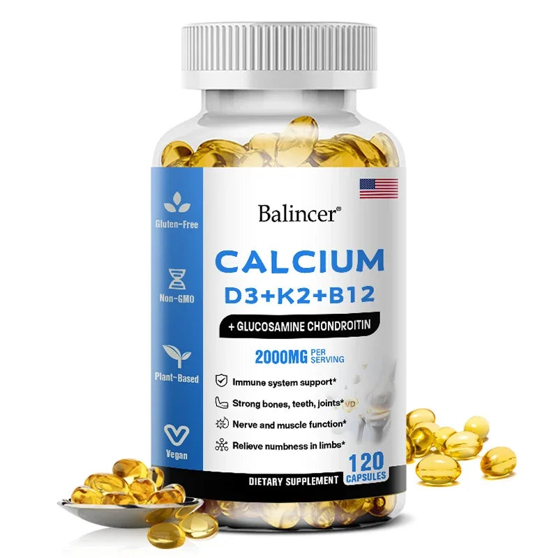 Calcium + D3 + K2 + B12 Capsules