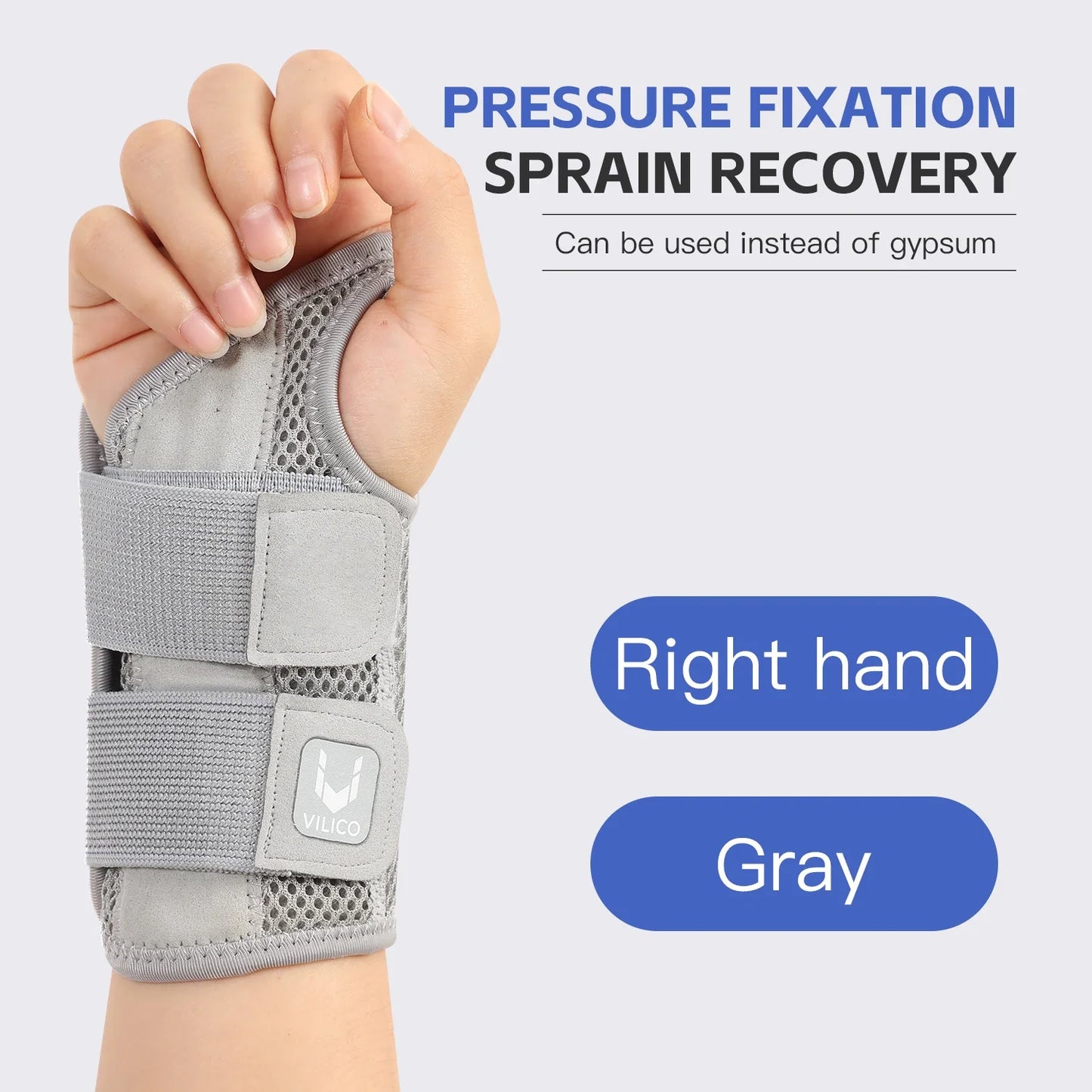 Wrist Brace for Carpal Tunnel Support Brace with Splints Hand Support for Arthritis Tendonitis Sprain Arthritis Tendonitis Wrist Support 1PC