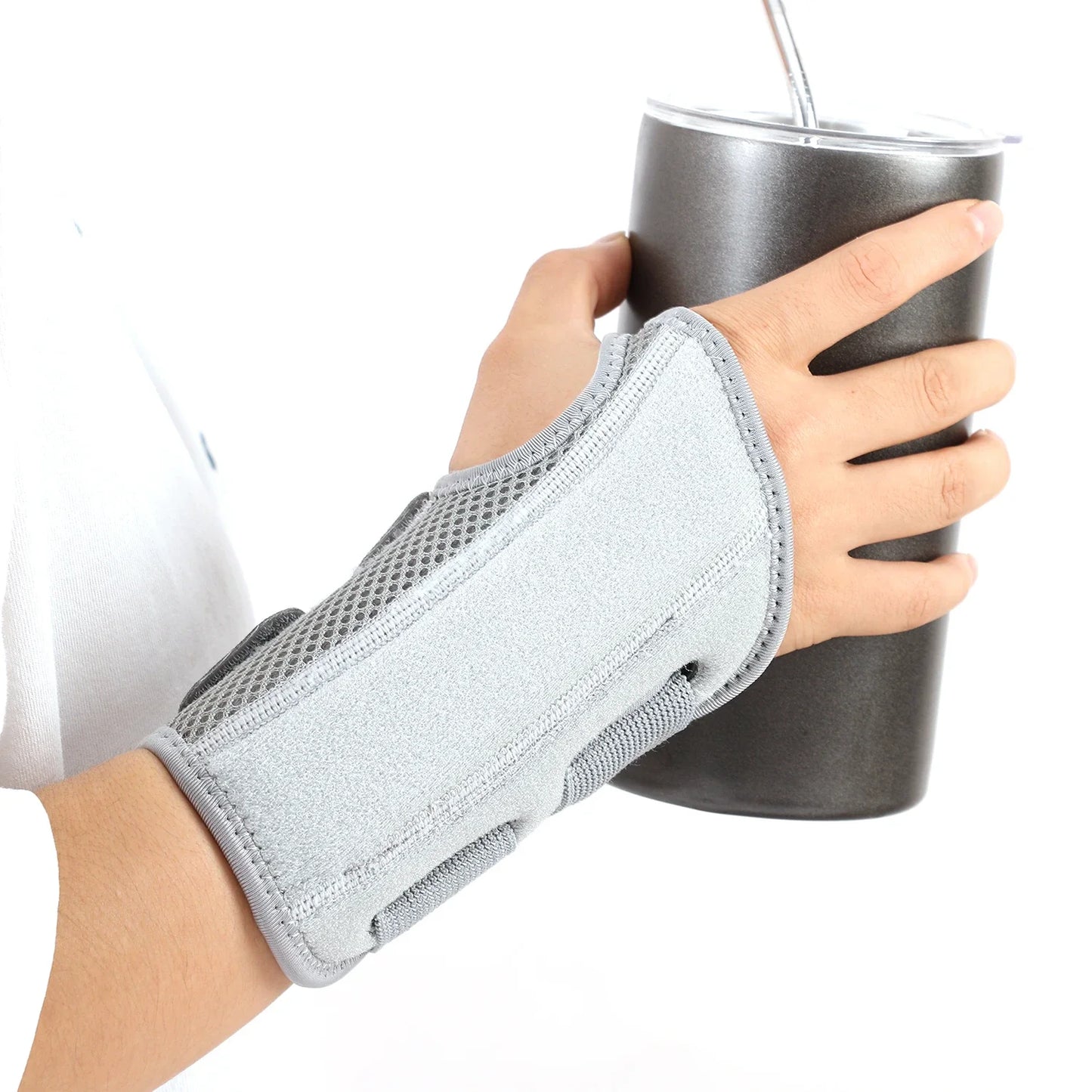 Wrist Brace for Carpal Tunnel Support Brace with Splints Hand Support for Arthritis Tendonitis Sprain Arthritis Tendonitis Wrist Support 1PC