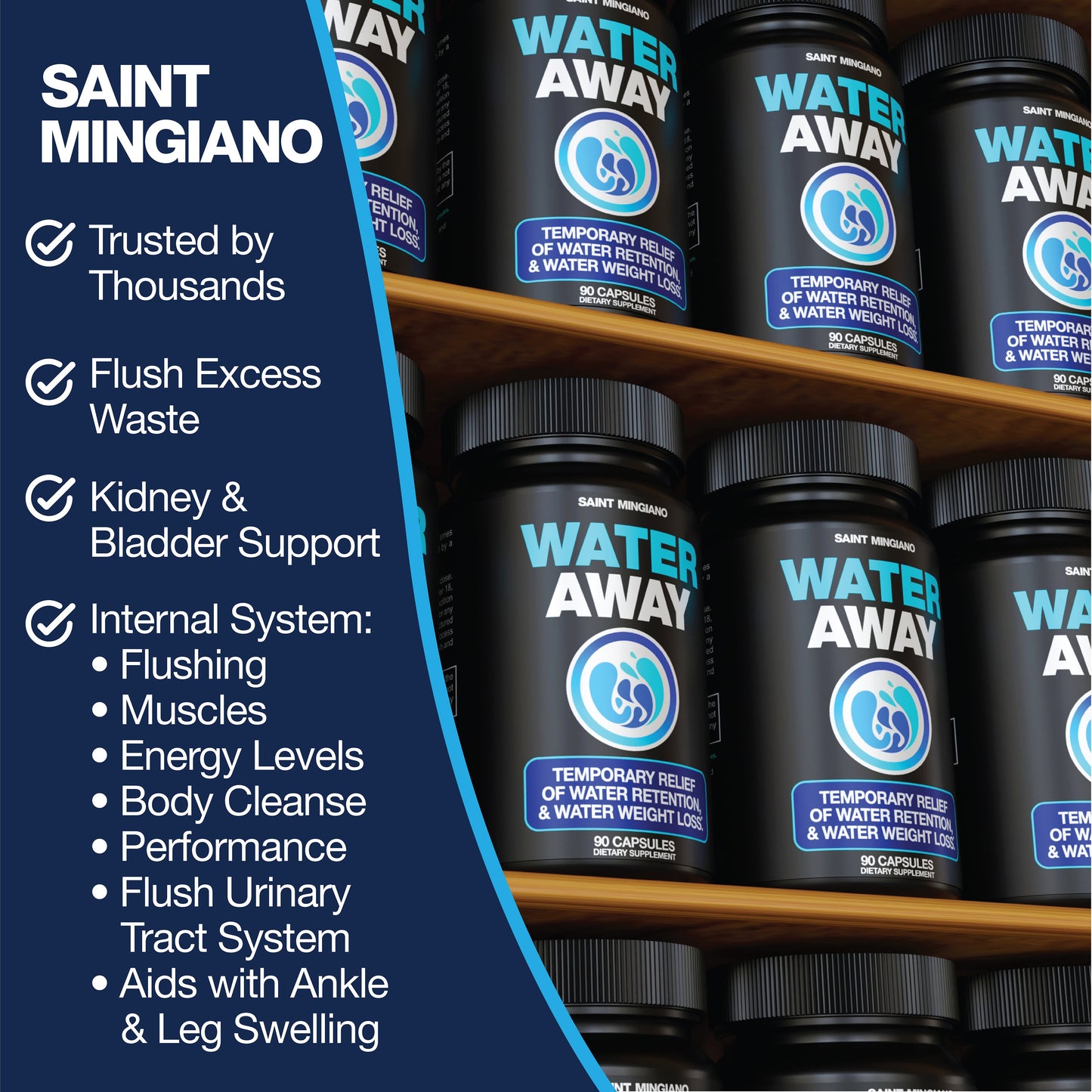 Water Away - Water Retention and Flushing, Aids