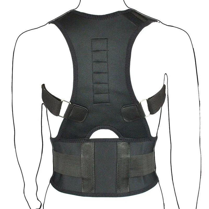 Posture Corrector Support Magnetic Back Shoulder Brace Belt Band For Men & Women