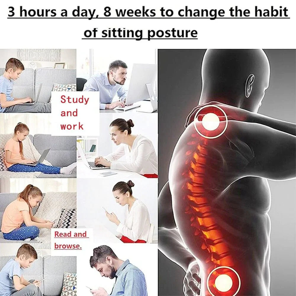 Adjustable Posture Corrector Low Back Support Shoulder Brace Belt For Men & Women