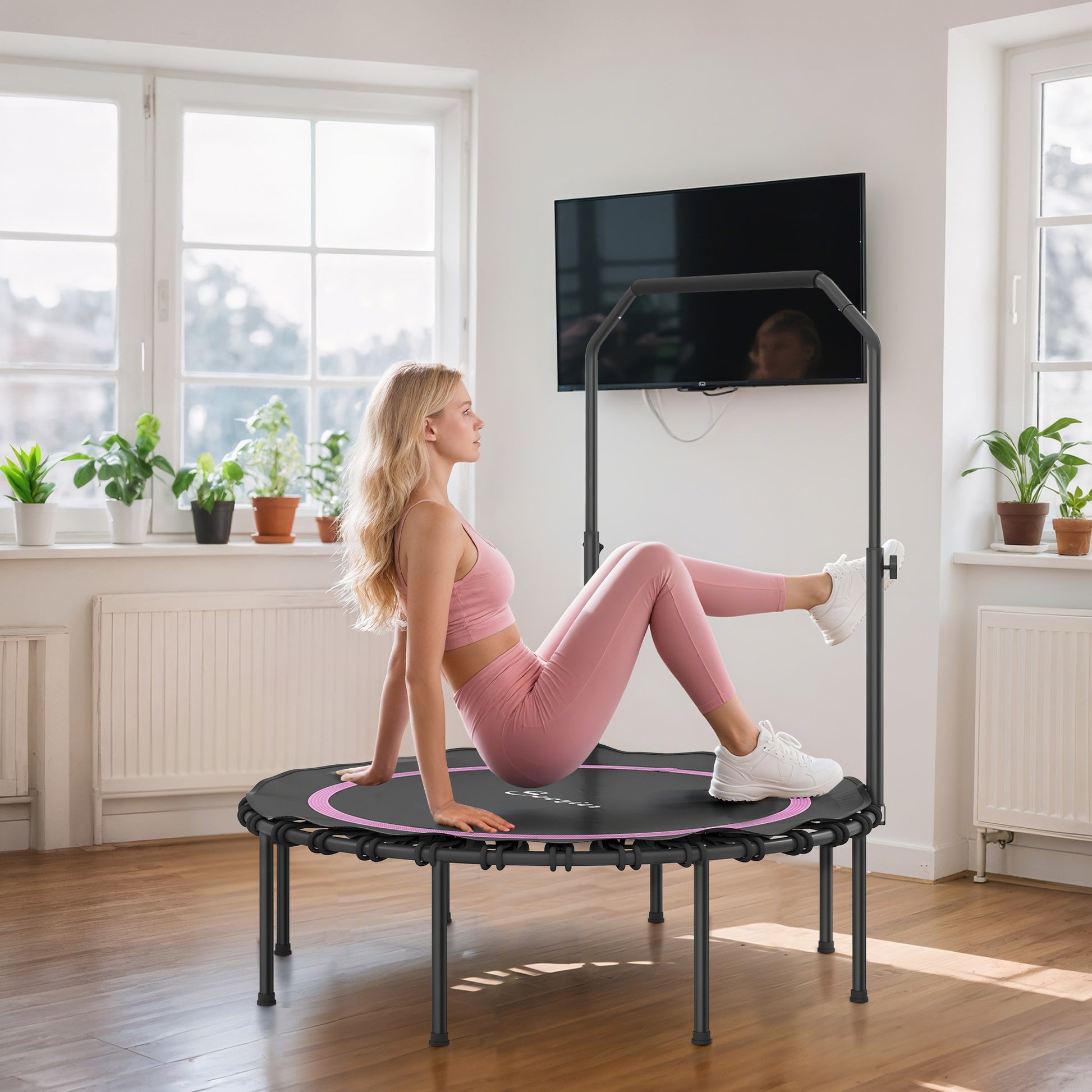 Soozier Rebounder Trampoline for Adults, Foldable Trampoline