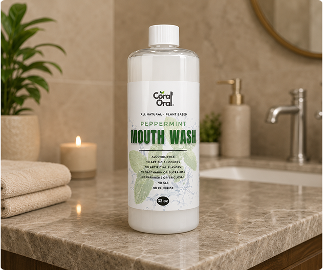 Peppermint Mouth Wash (Family Size) 32oz