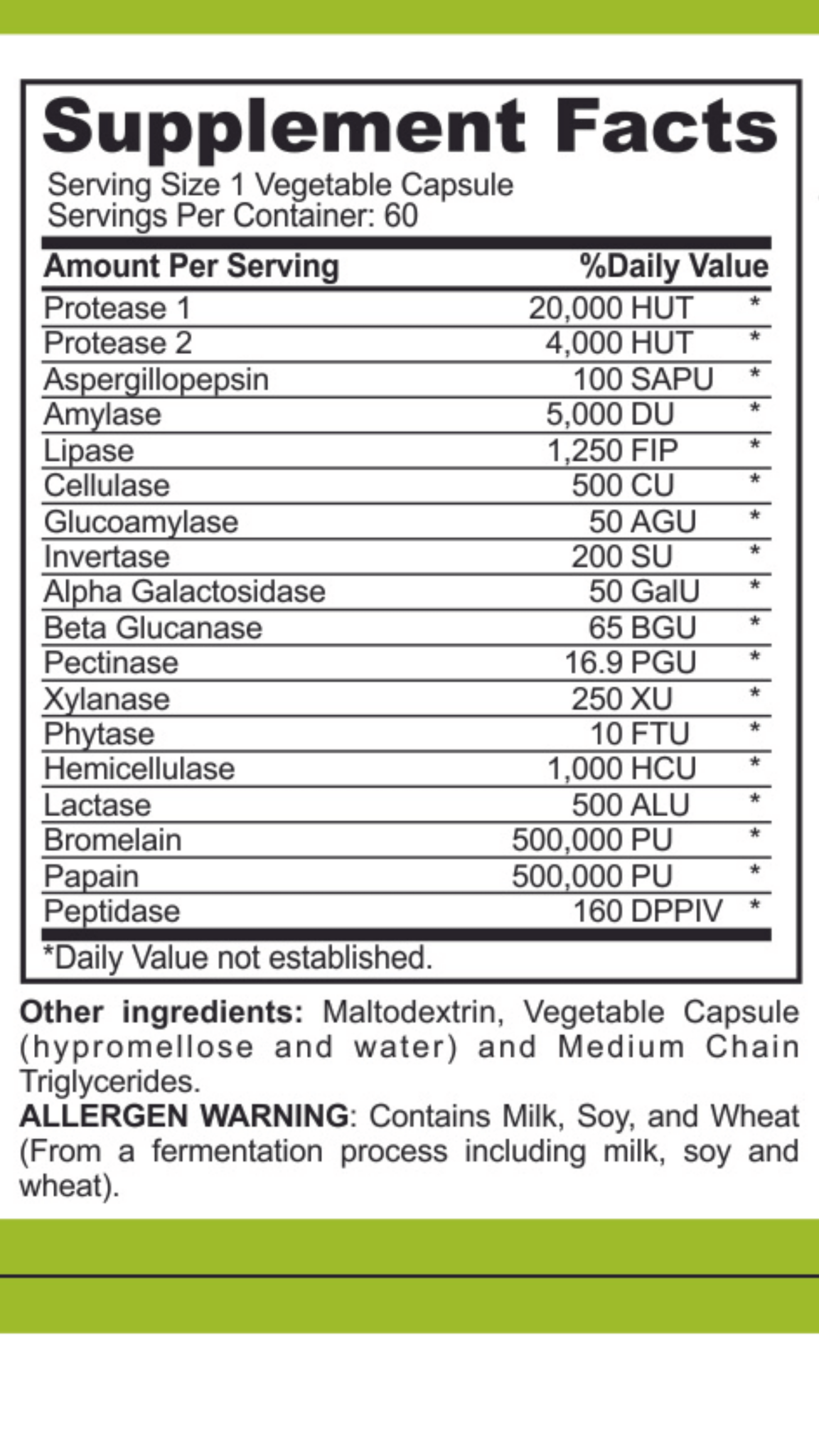 FODMAP Digestive Enzymes