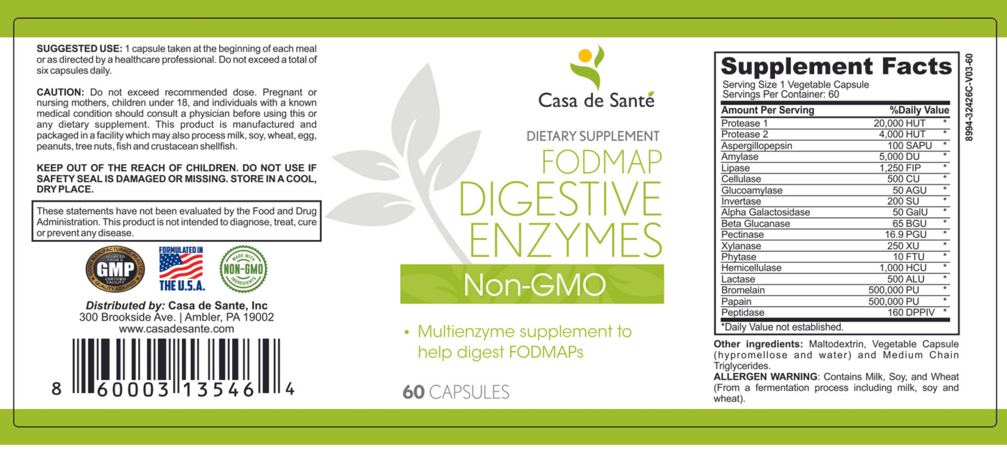 FODMAP Digestive Enzymes