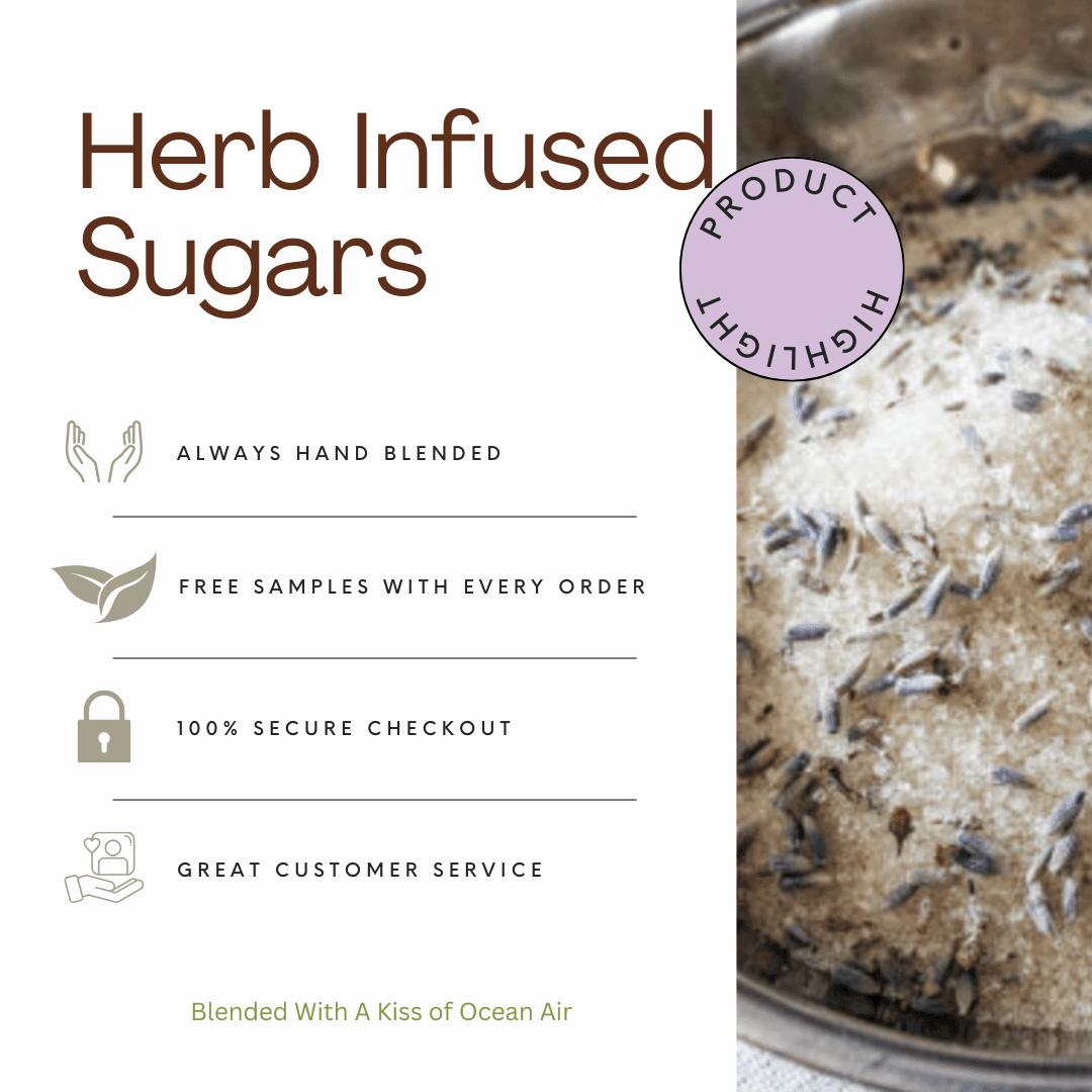 Cranberry Sage infused artisan culinary Sugar