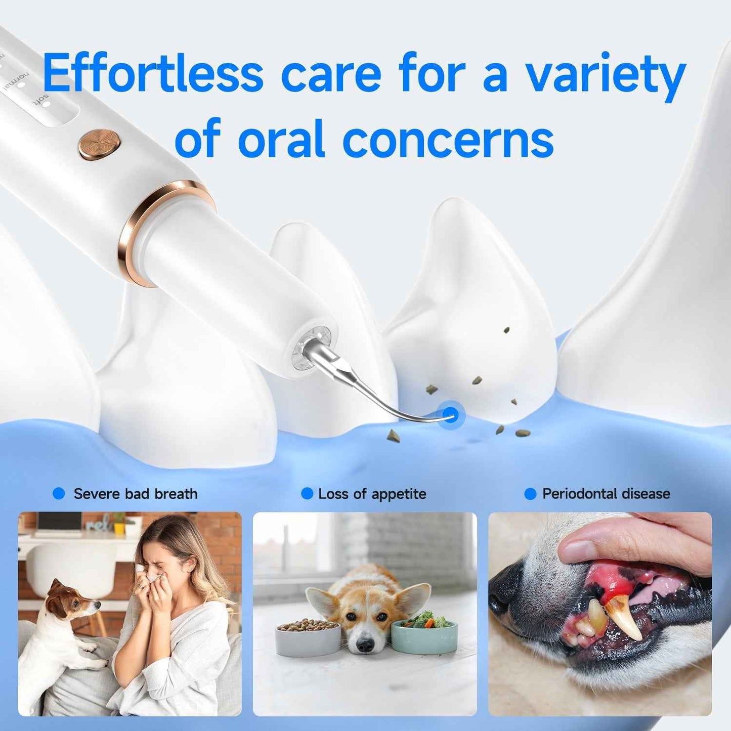 T4 Pet Ultrasonic Tooth Cleaner | Safe Dental Care for Pets