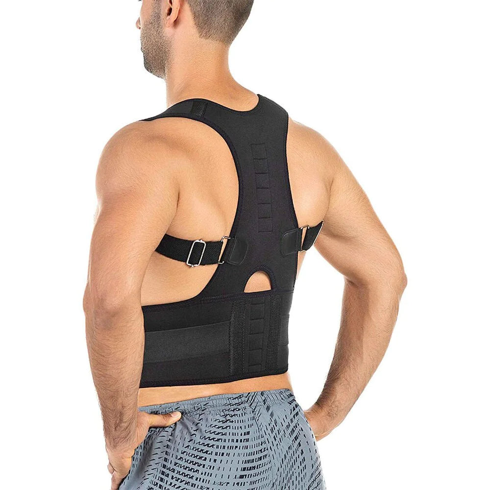 Posture Corrector Support Magnetic Back Shoulder Brace Belt Band For Men & Women